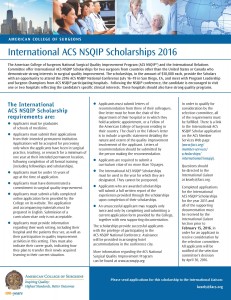 2016 Int ACS NSQIP reqs