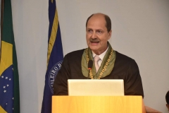 O novo Presidente do CBC no momento em que anuncia os membros do seu Diretório Nacional